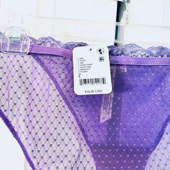 Free People Midweek Bikini Undies in Violet Panic (L) New with Tag - Picture 6 of 7